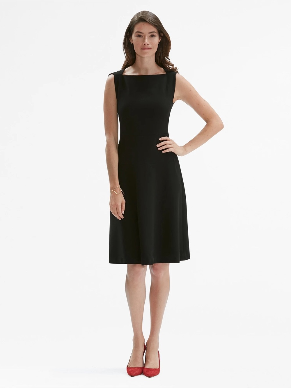 M.M. Lafleur || Cindy Dress Fit & Flare Work Professional LBD Black 4